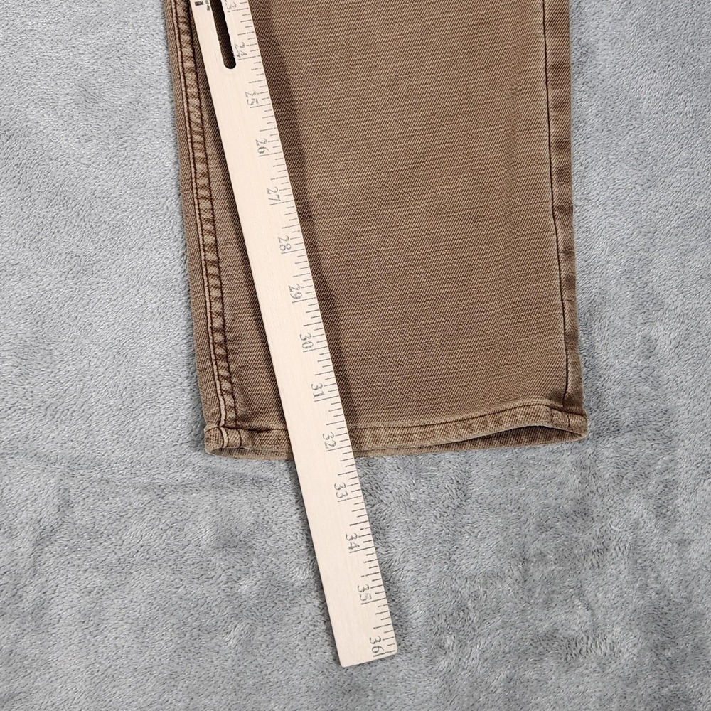 Faherty Jeans Mens 38x32 Beige Huckberry Slim Straight Stretch 5 Pocket Pants - Picture 12 of 16